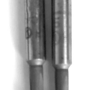 Метчик левый М5х0,8LH; к-т, Р6М5, м/р, 58/16 мм, основной шаг, СССР.